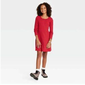 Art Class Girls Henley Long Sleeve Dress